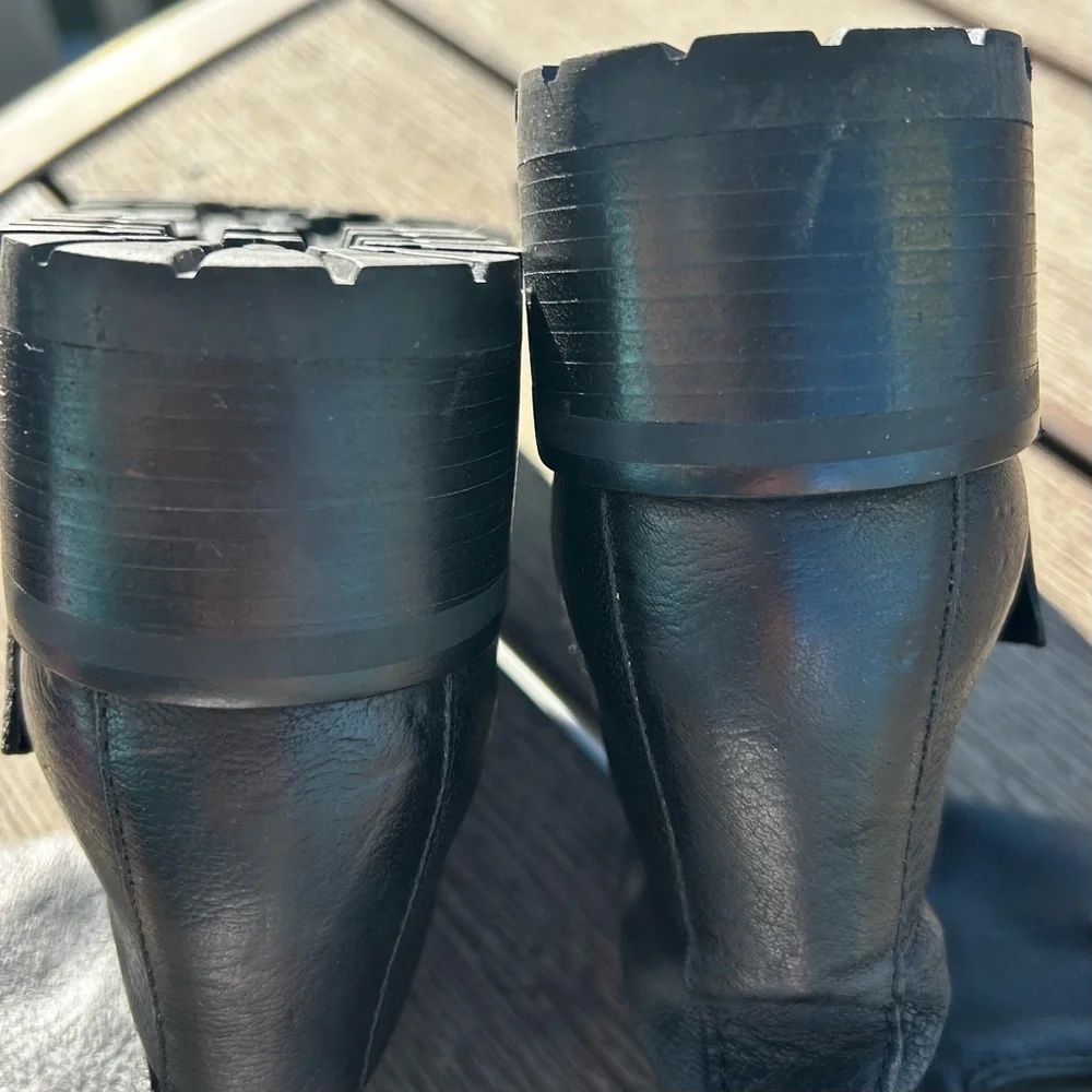 Cole Haan Hemlock W00198 Black Leather Buckle Boot Size 7.5 - Picture 13 of 15